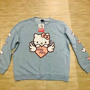 Hello Kitty baby blue sweatshirt from New Girl Order @ Doll’s Kill…